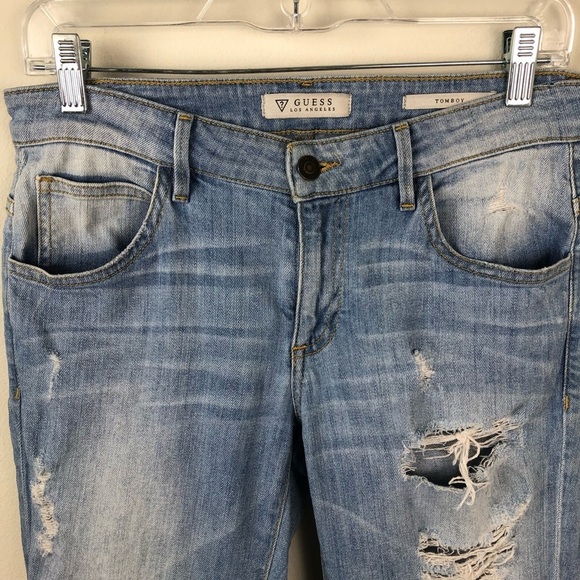 Guess- Tomboy Distressed style Jeans size: 26 - Picture 3 of 13